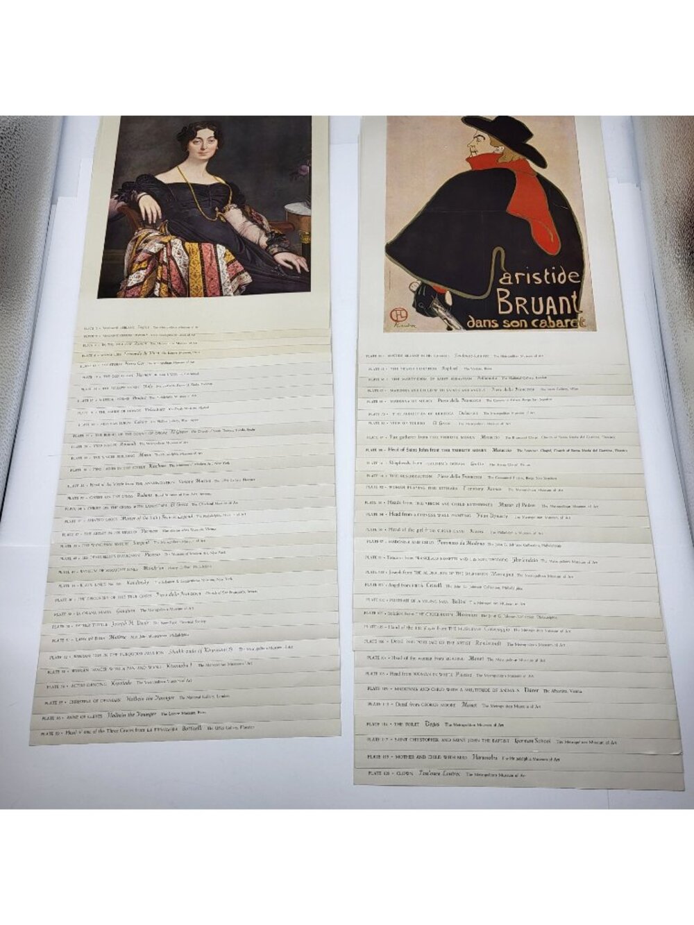 Vintage Art Print Lot MMA Book plates over 100 incomplete set Mona Lisa & more